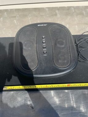 Black Foot Massager with Heat and Adjustable Speed
